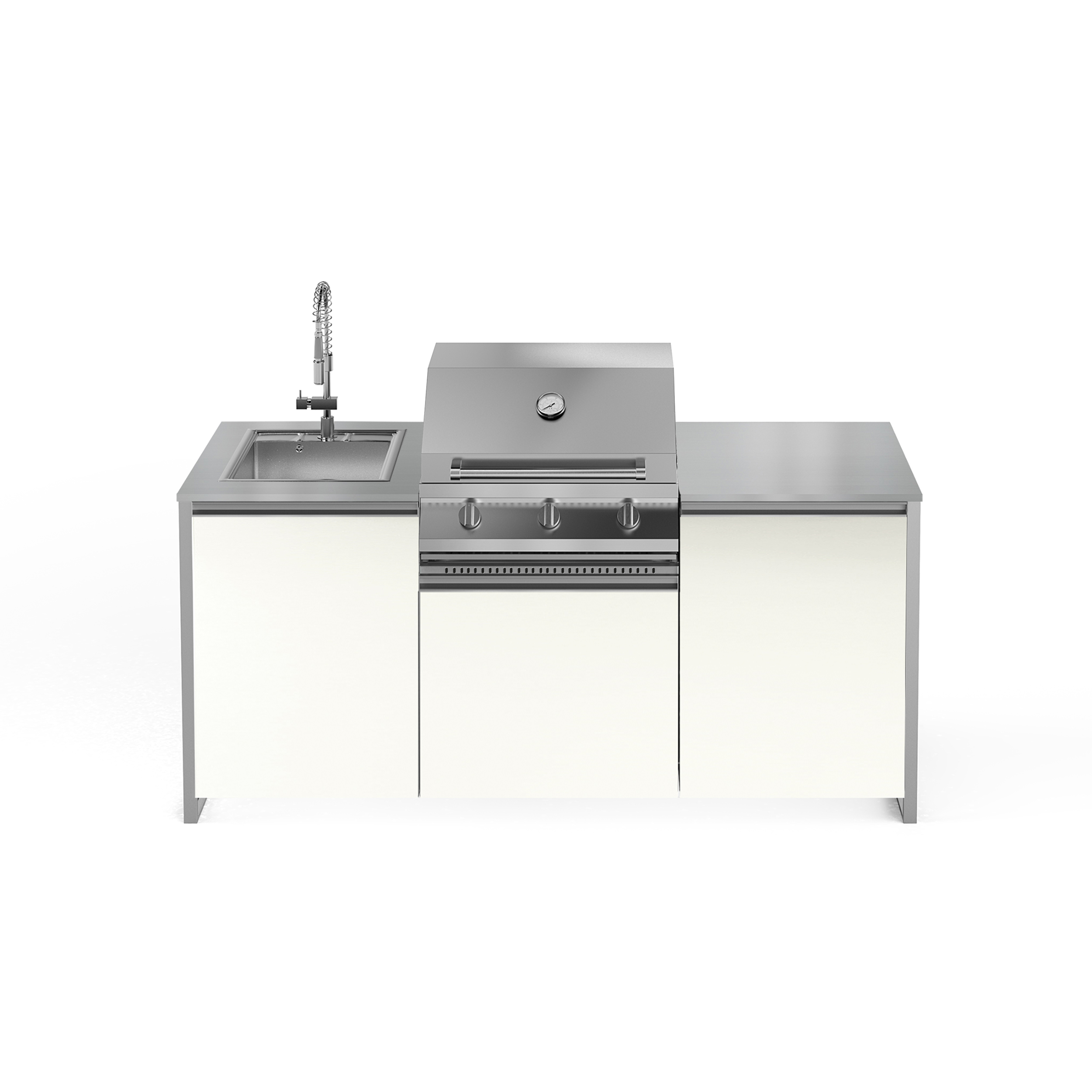 ΚΟΥΖΙΝΑ ΕΞΩΤΕΡΙΚΗΣ ΧΡΗΣΗΣ STEEL GEA LATEMAR20080-XX-NA-CR | BBQ STEEL 70εκ. | ΝΕΡΟΧΥΤΗΣ 40εκ. 2